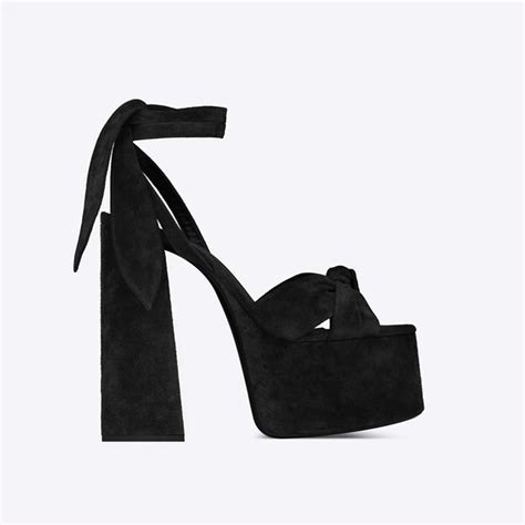 ysl paige suede platform sandals|Saint Laurent Paige Ankle.